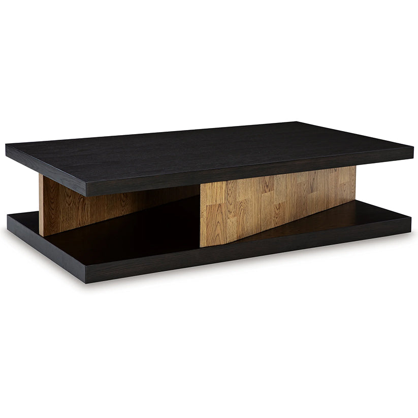 Kocomore - Brown / Natural - Rectangular Cocktail Table