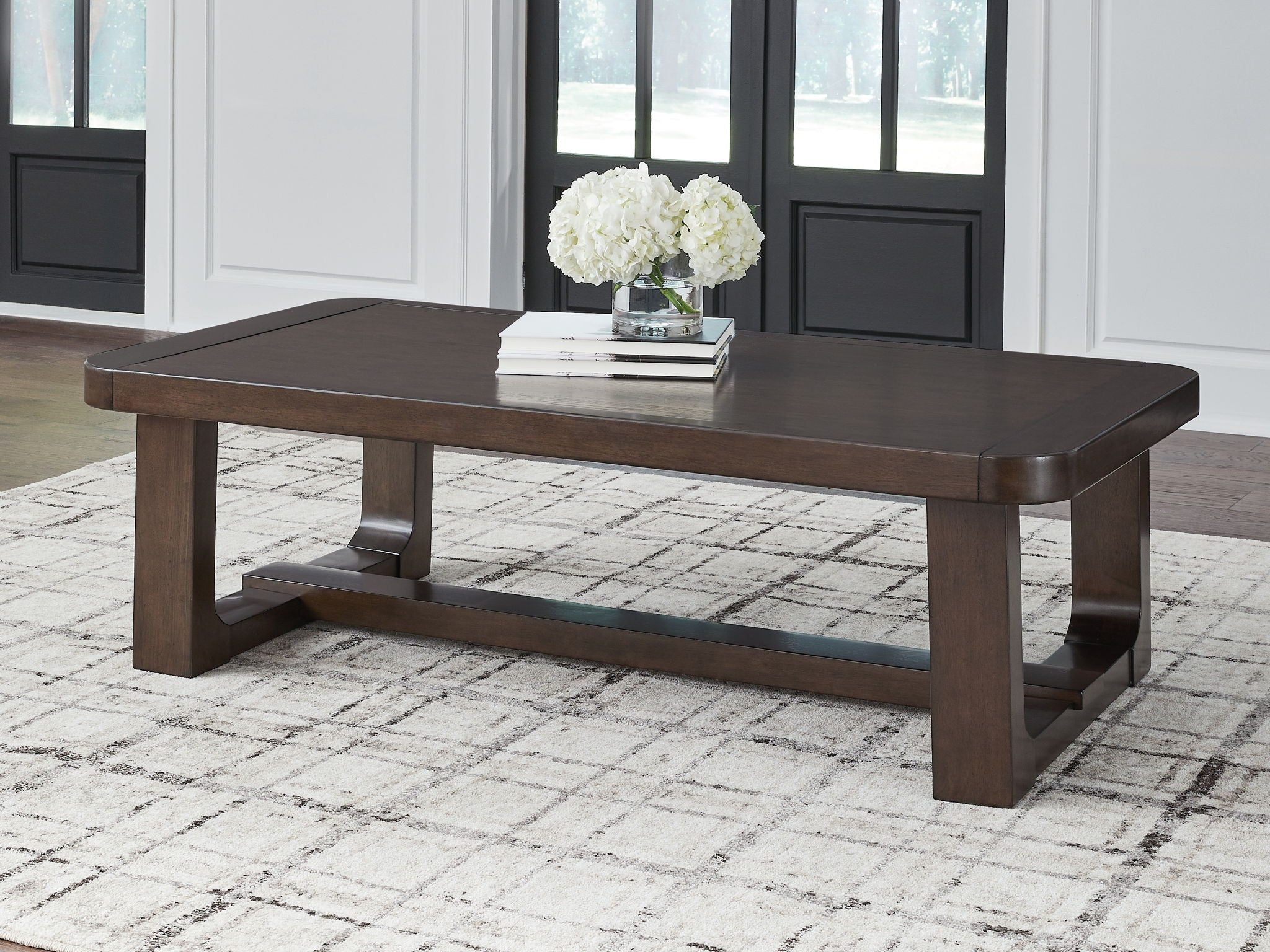 Breckington Dark Brown Rectangular Cocktail Table Furniture