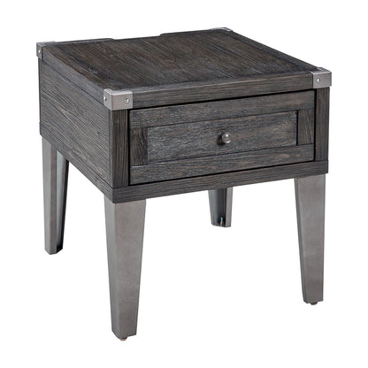 Todoe - Dark Gray - Rectangular End Table