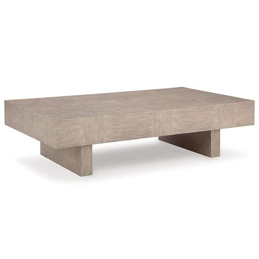 Jorlaina - Light Grayish Brown - Rectangular Cocktail Table