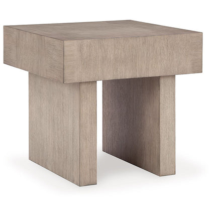 Jorlaina - Light Grayish Brown - Square End Table