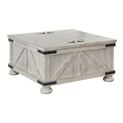 Carynhurst - Whitewash - Cocktail Table With Storage