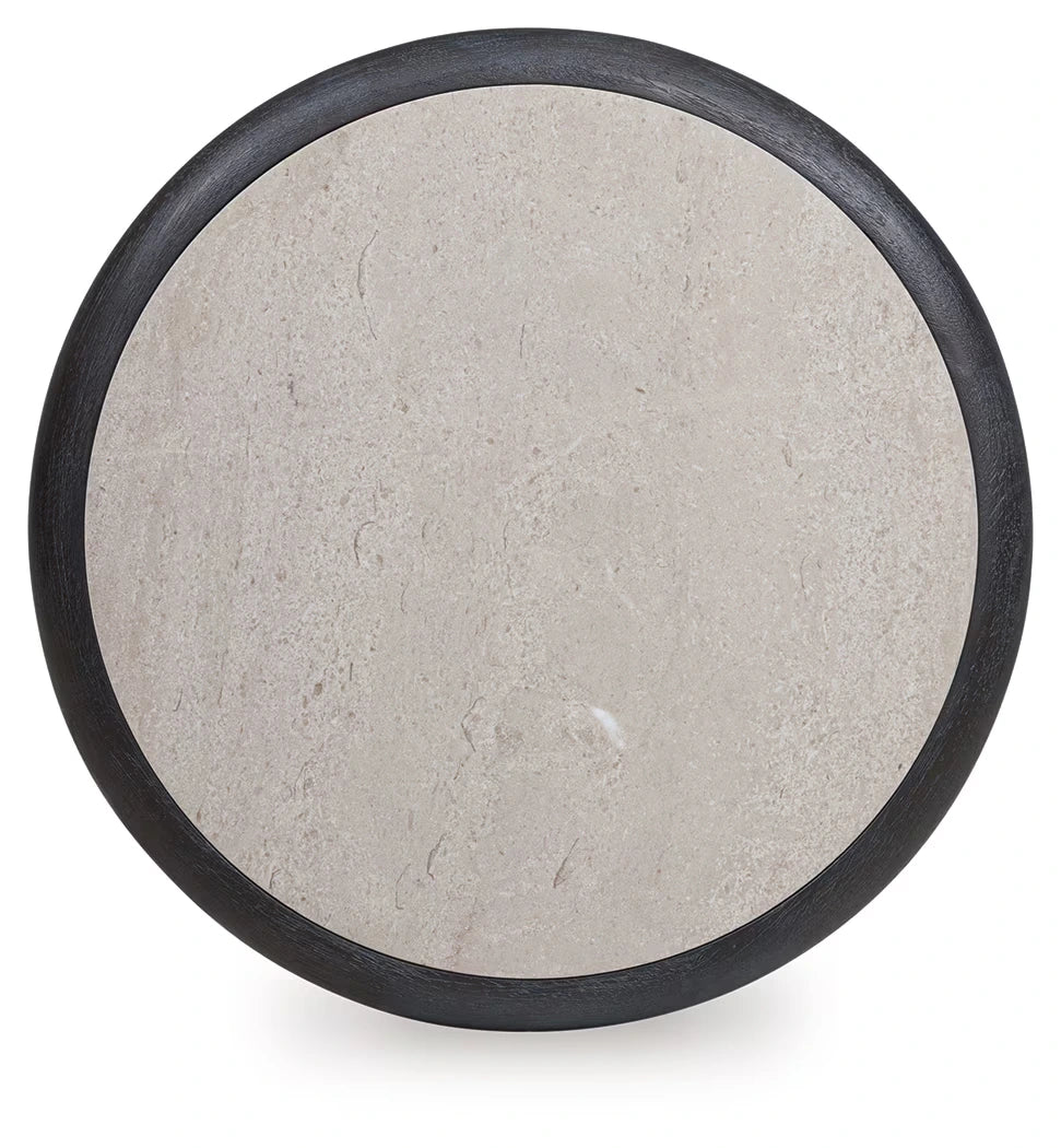 Bracken - French Black - Round End Table