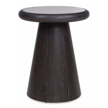 Bracken - French Black - Round End Table