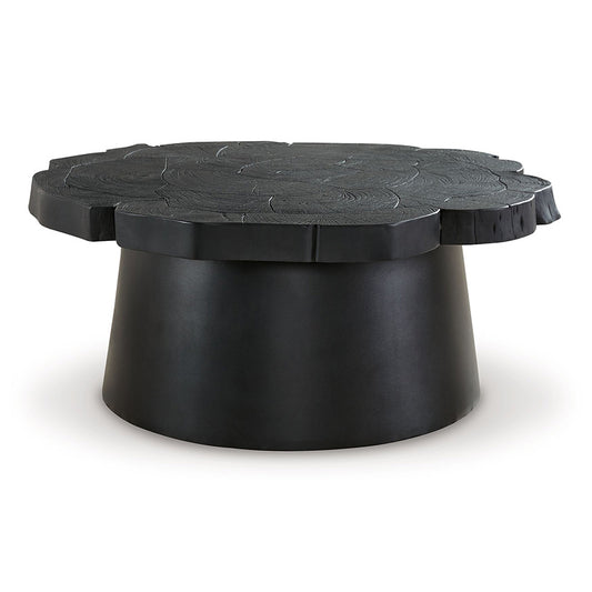 Wimbell - Black - Round Cocktail Table