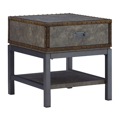 Derrylin - Brown - Rectangular End Table