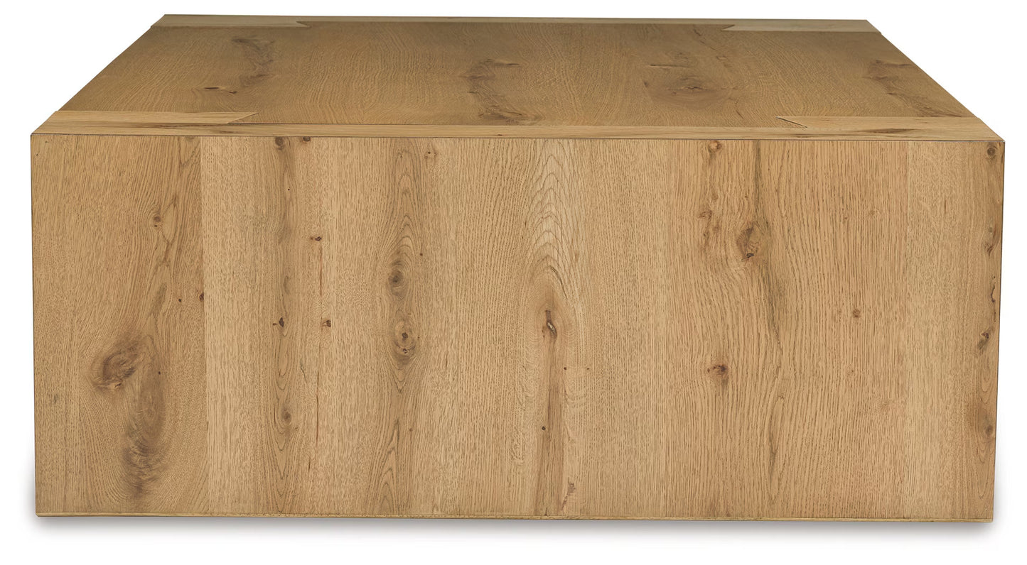 Bracken - Light Brown - Rectangular Cocktail Table