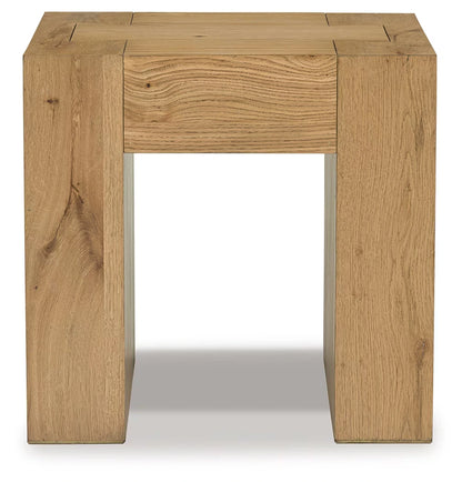 Bracken - Light Brown - Square End Table