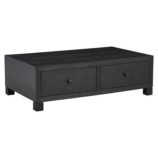 Foyland - Black - Cocktail Table With Storage