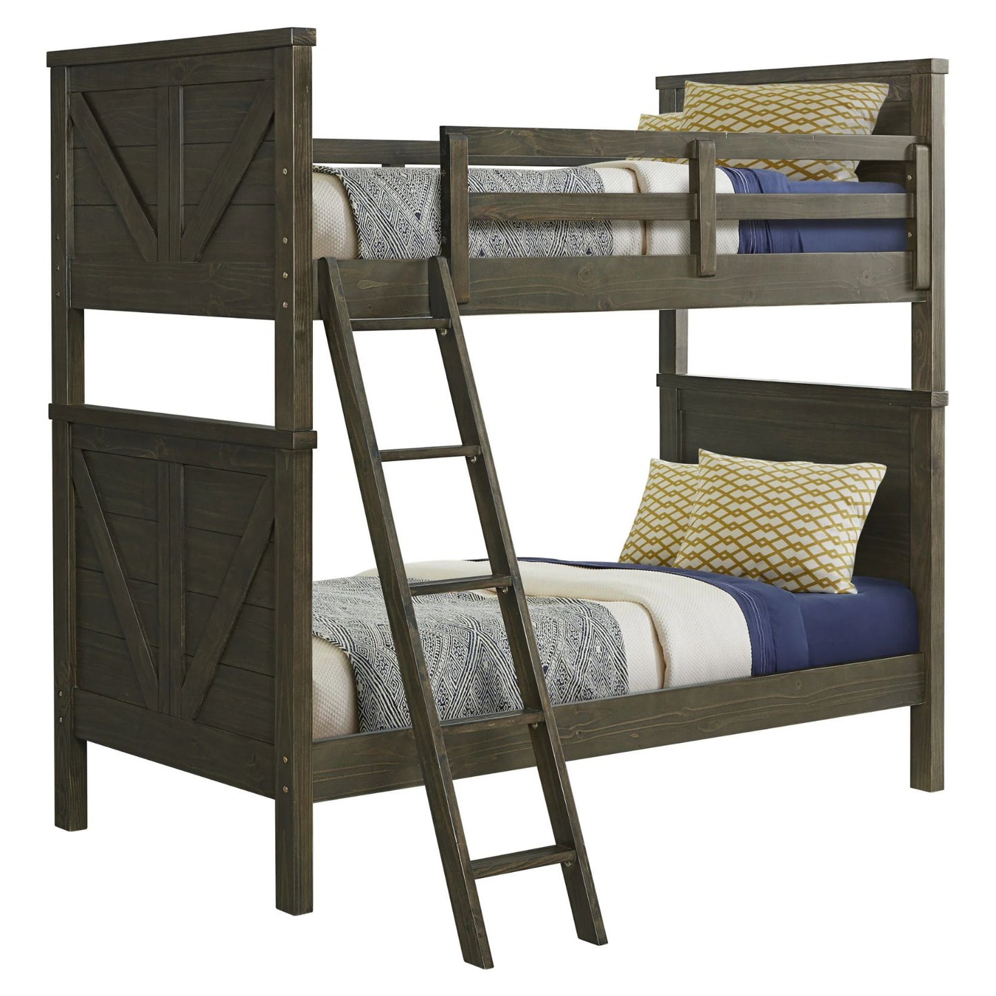 Tahoe Youth - Twin Over Twin Bunk Bed - River Rock