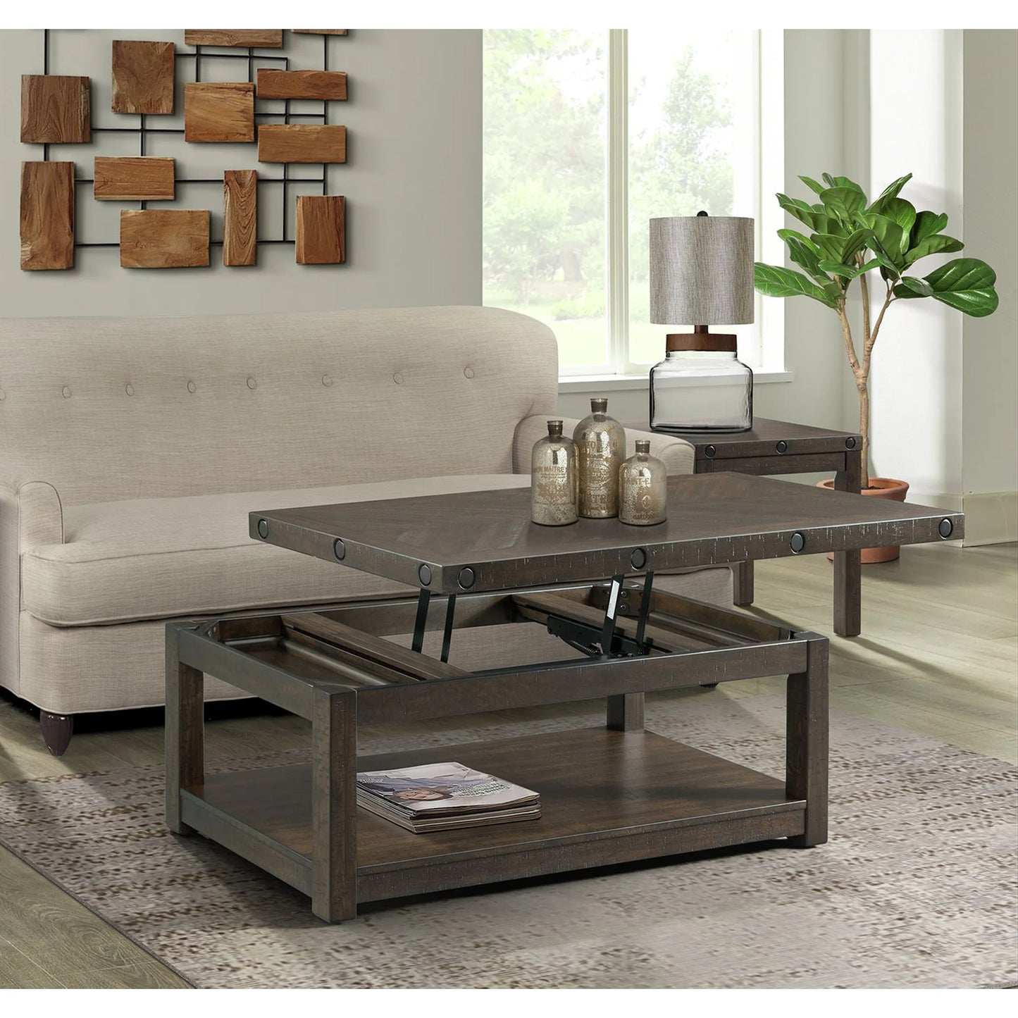 Colorado - Occasional 2 Piece Set With Coffee & End Table - Charcoal
