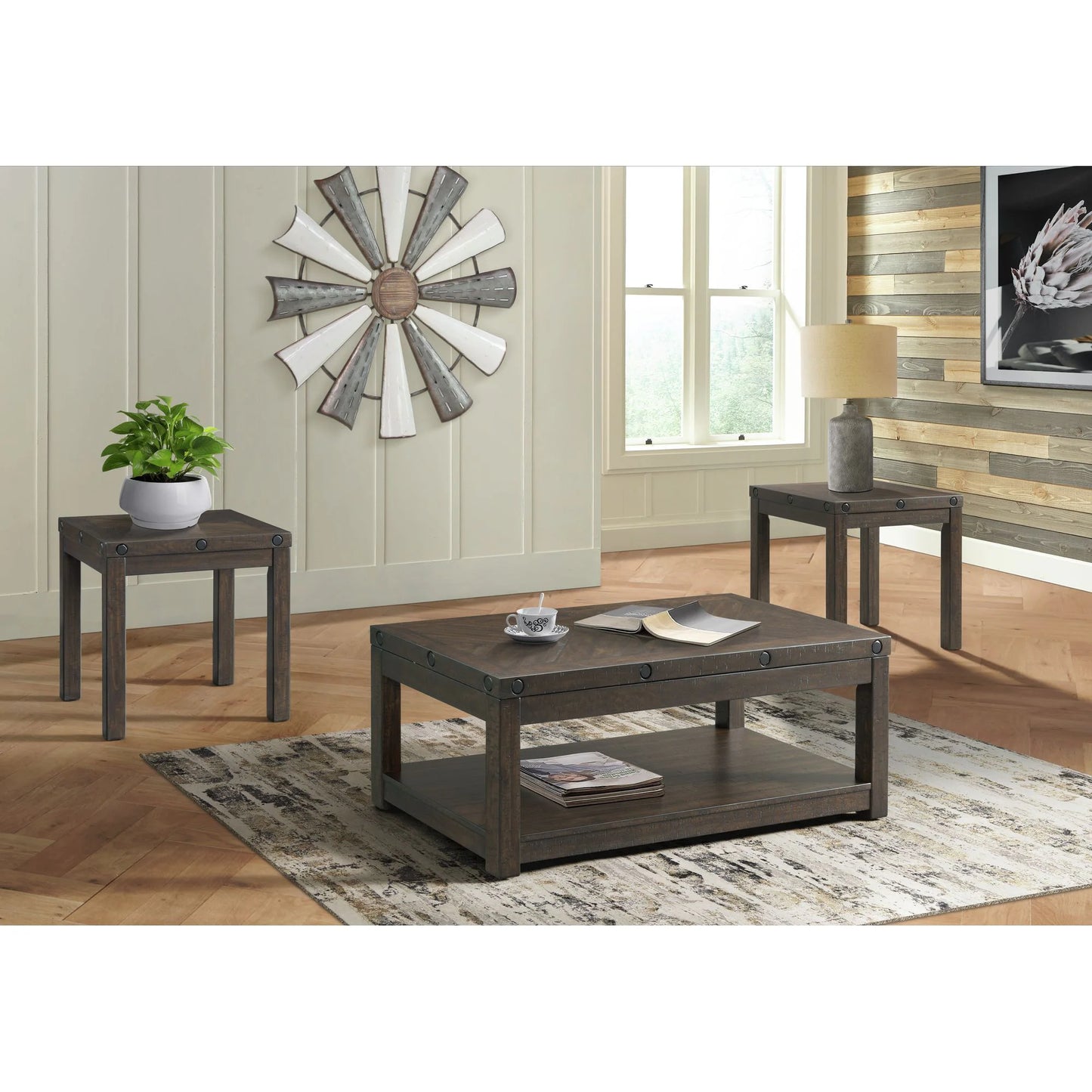 Colorado - Occasional 3 Piece Set With Coffee & 2 End Tables - Charcoal
