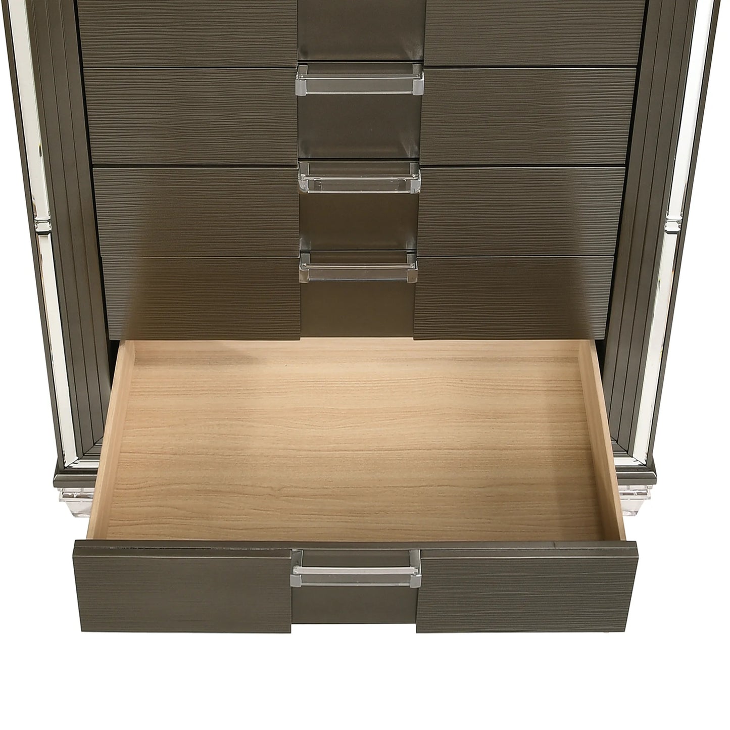 Twenty Nine - 5-Drawer Flip-Top Chest - Dark Brown