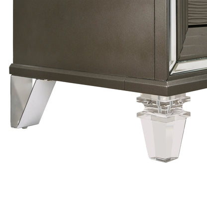 Twenty Nine - 5-Drawer Flip-Top Chest - Dark Brown