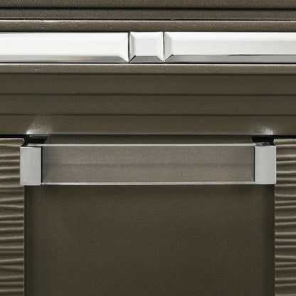 Twenty Nine - 5-Drawer Flip-Top Chest - Dark Brown