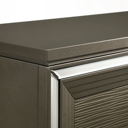 Twenty Nine - 5-Drawer Flip-Top Chest - Dark Brown