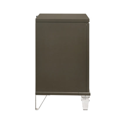 Twenty Nine - 2-Drawer Nightstand With USB - Dark Brown