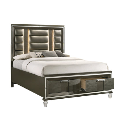Twenty Nine - 2-Drawer Queen Storage Bed - Dark Brown
