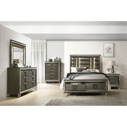 Twenty Nine - 2-Drawer Queen Storage Bed - Dark Brown