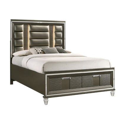Twenty Nine - 2-Drawer Queen Storage Bed - Dark Brown