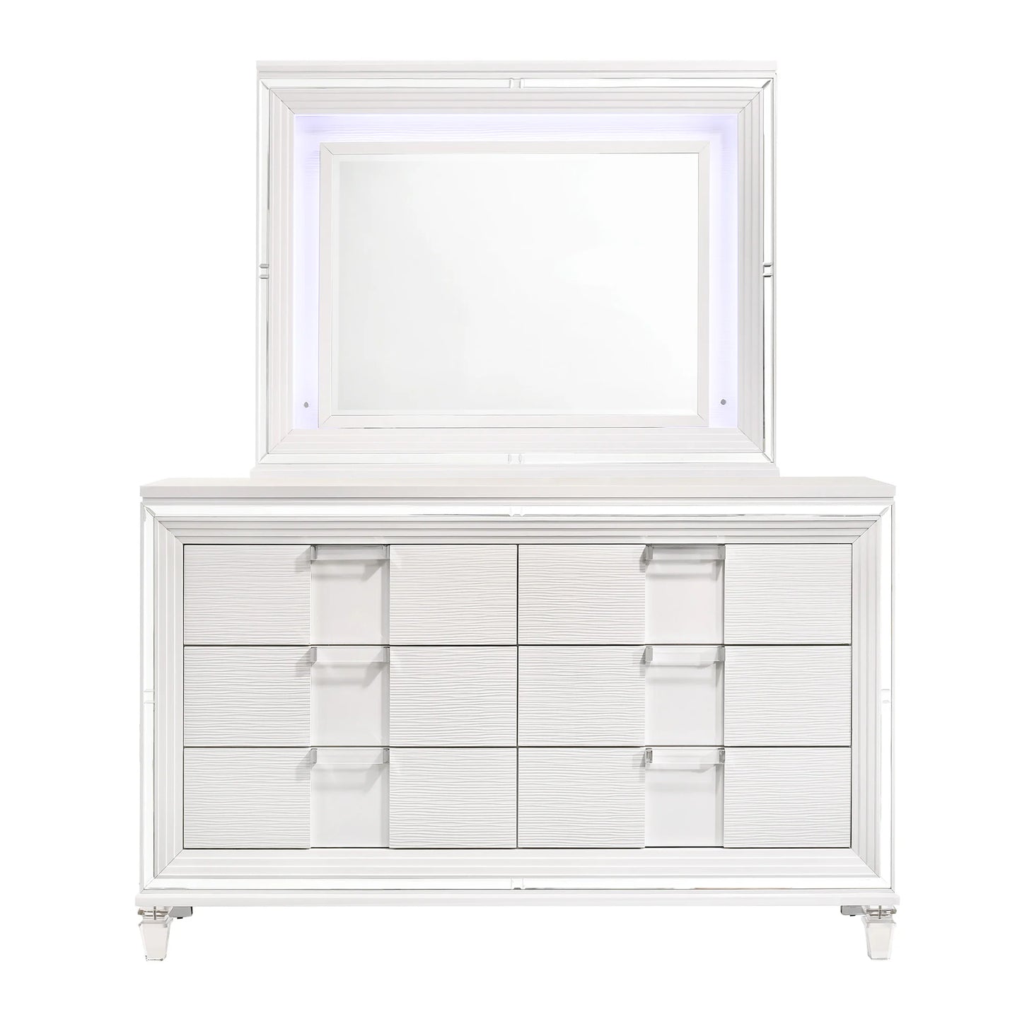 Twenty Nine - Dresser & Mirror Set - White