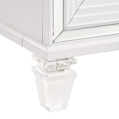 Twenty Nine - Nightstand With USB - White