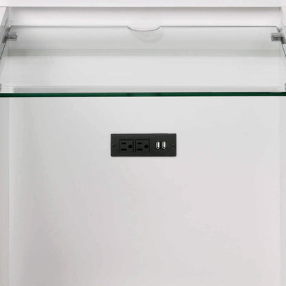 Twenty Nine - Vanity Set With Led & USB Plug - White