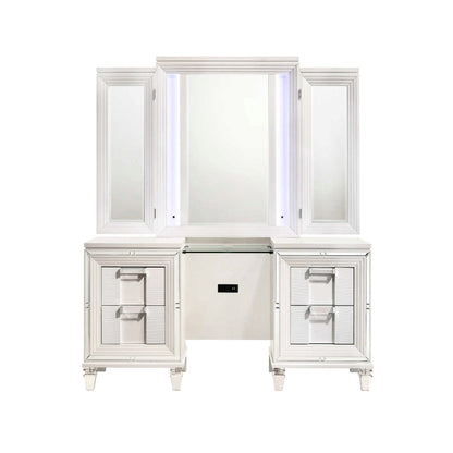 Twenty Nine - Vanity Set With Led & USB Plug - White
