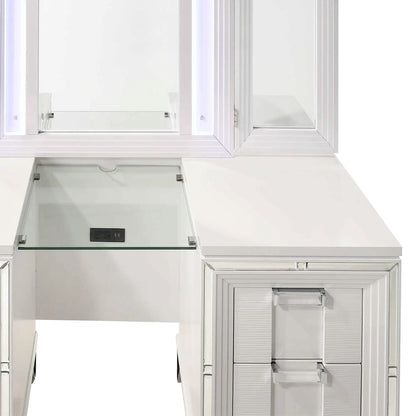 Twenty Nine - Vanity Set With Led & USB Plug - White