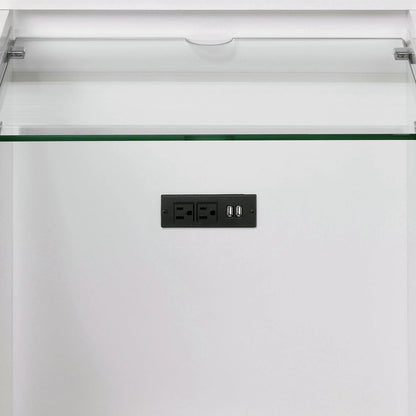 Twenty Nine - Vanity Set With Led & USB Plug - White