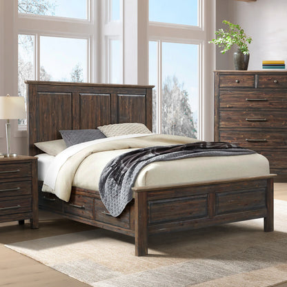 Transitions - Queen Storage Bed - Driftwood / Sable
