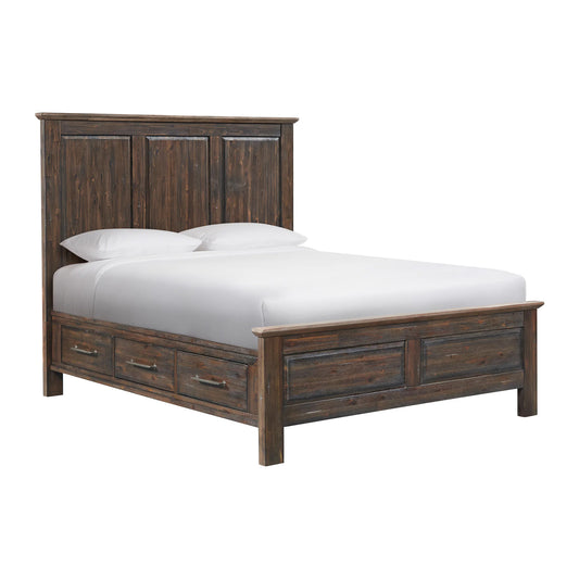 Transitions - Queen Storage Bed - Driftwood / Sable