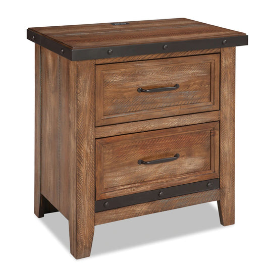 Taos - 2 Drawer Nightstand - Canyon Brown