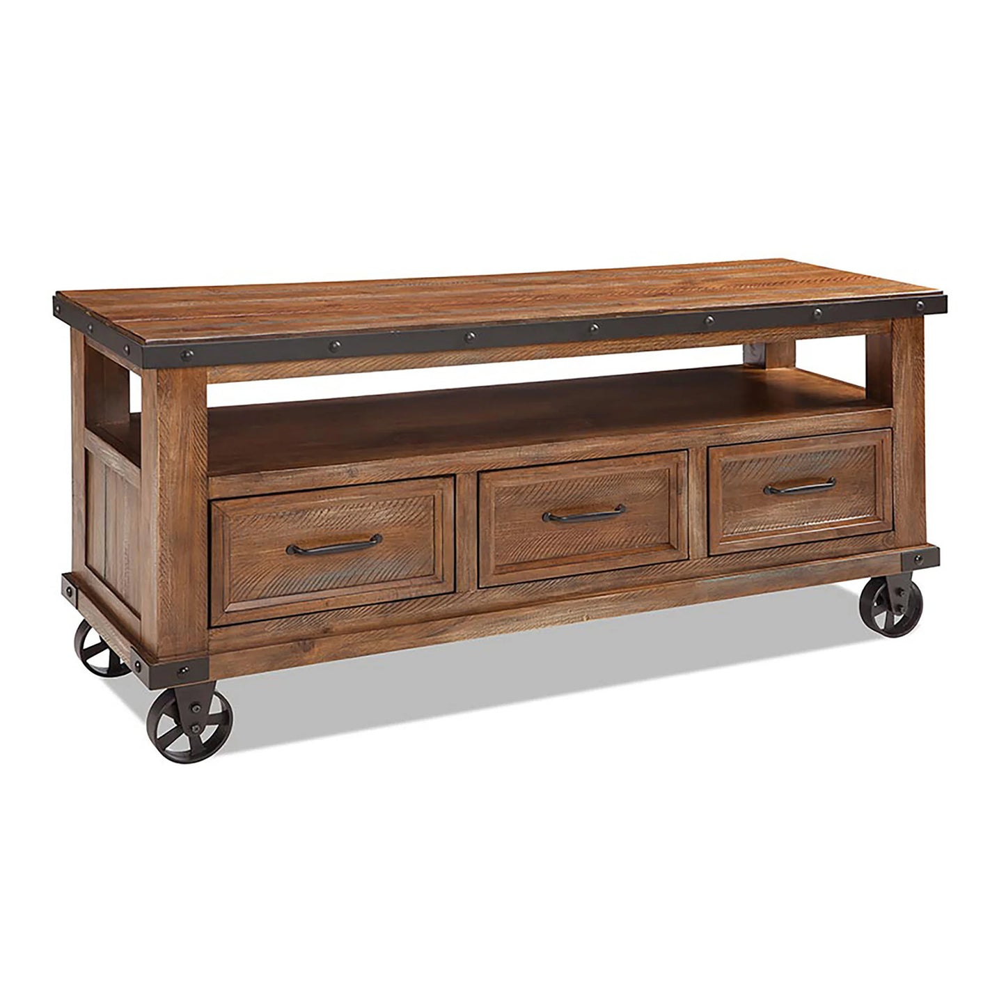 Taos - TV Console - Canyon Brown