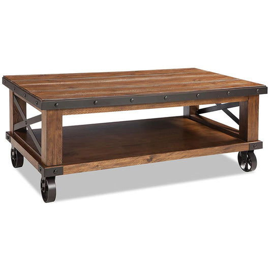 Taos - Coffee Table With Casters - Canyon Brown