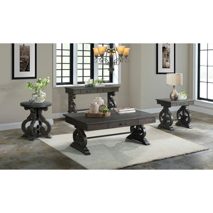 Stone - 3 Piece Occasional Set, Coffee & 2 End Tables - Dark Walnut