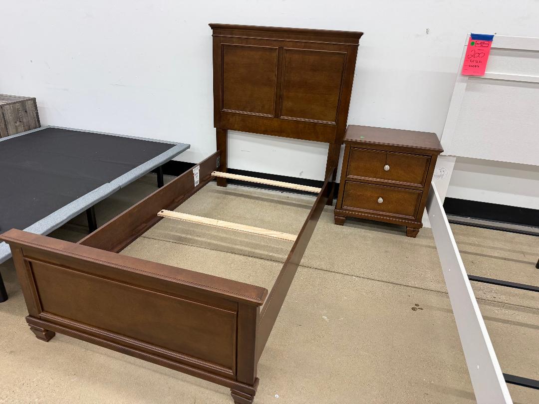 Twin Bed and Nightstand