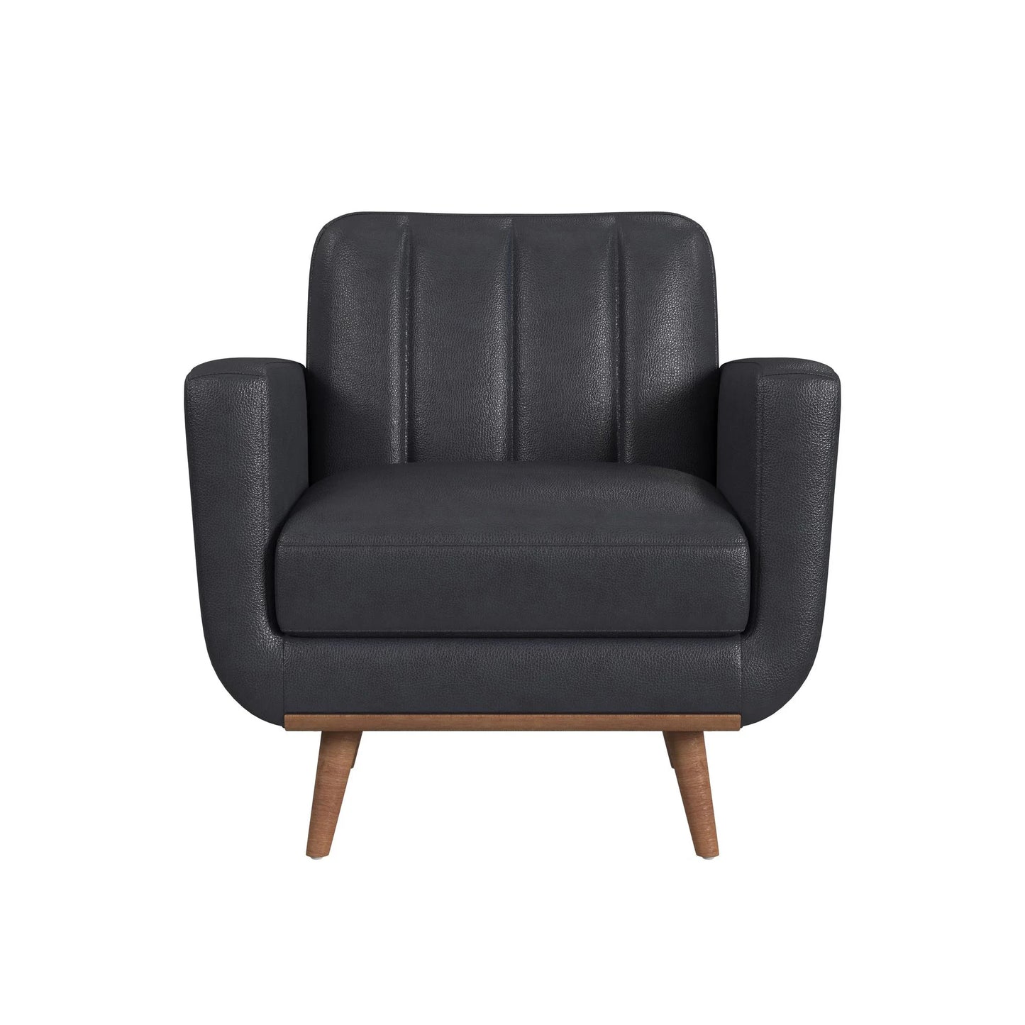Horizon - Chair With Wood Front - Pebble Navy