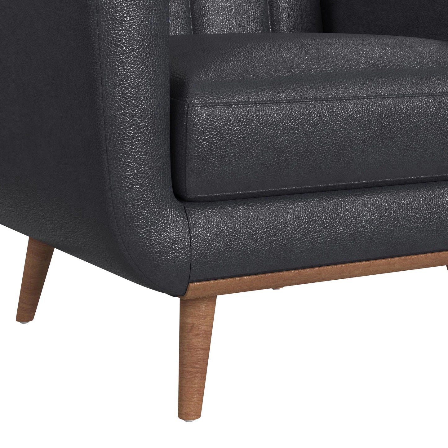 Horizon - Chair With Wood Front - Pebble Navy