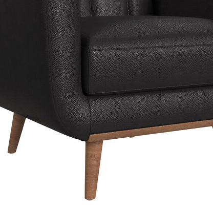 Horizon - Chair With Wood Front - Pebble Dark Gray