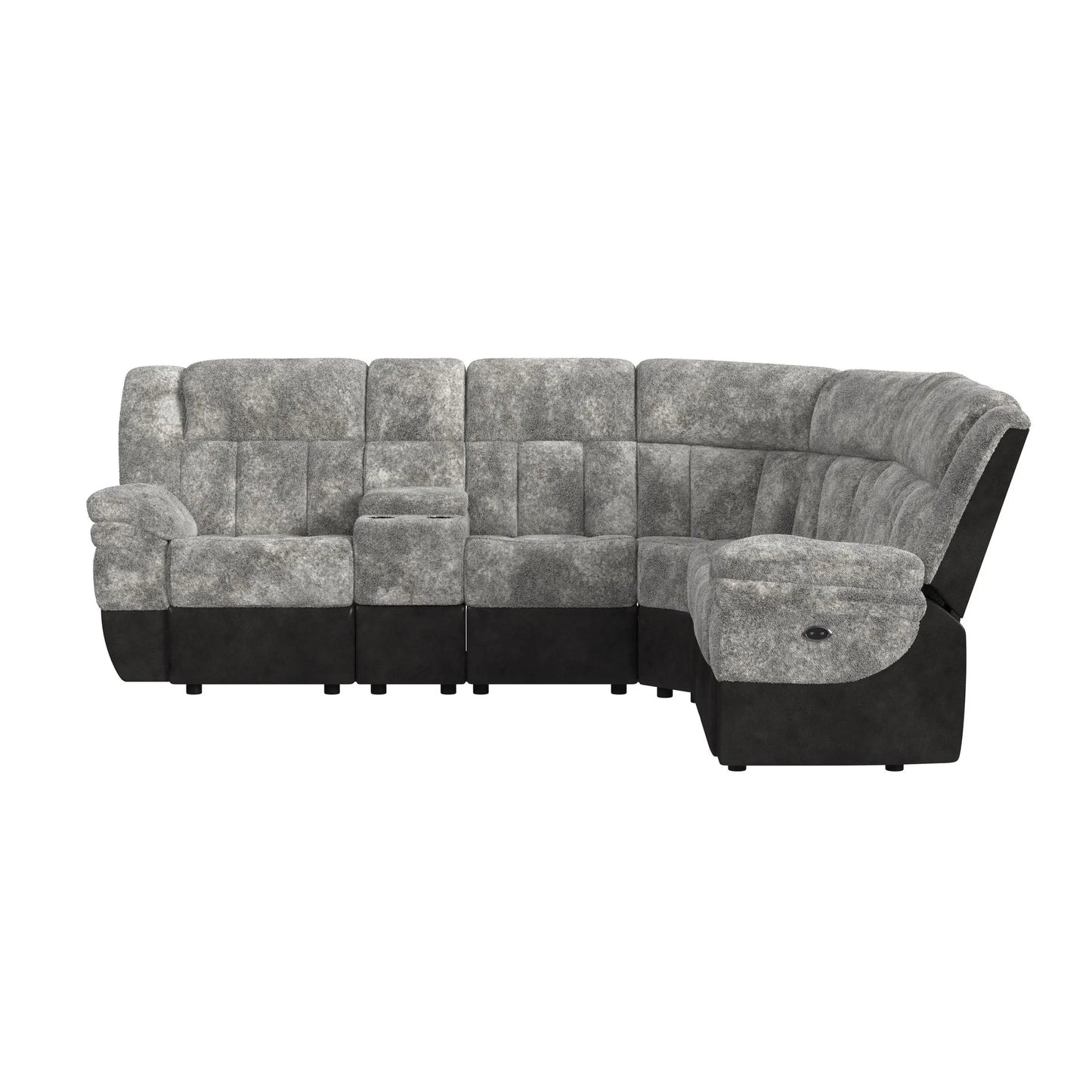 Santorini - 6 Piece Motion Sectional Set - Dillon/Shire Steel