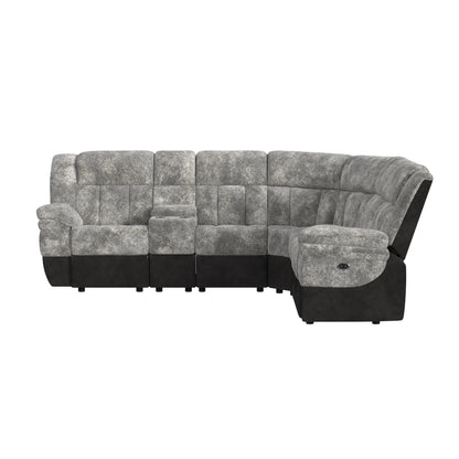 Santorini - 6 Piece Motion Sectional Set - Dillon/Shire Steel