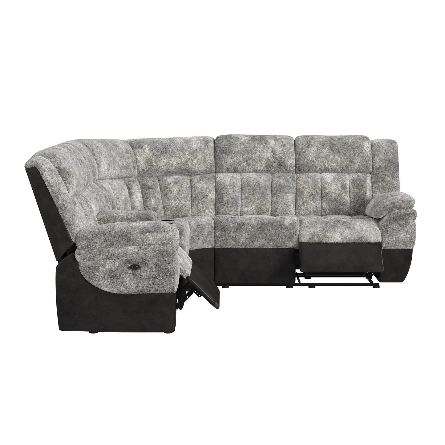 Santorini - 6 Piece Motion Sectional Set - Dillon/Shire Steel