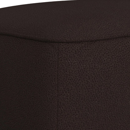 Destiny - Ottoman With Wood Base - Pebble Brown