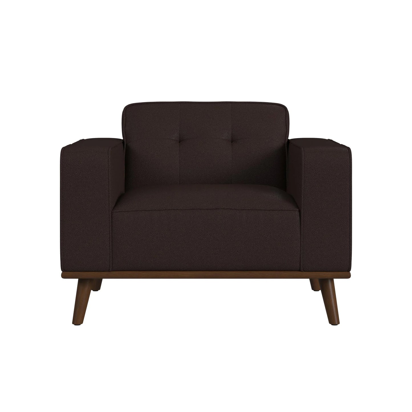Destiny - Chair With Wood Front - Pebble Brown