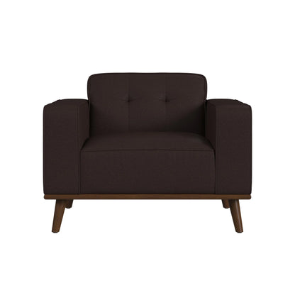 Destiny - Chair With Wood Front - Pebble Brown