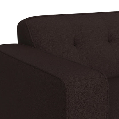 Destiny - Loveseat With Wood Front - Pebble Brown