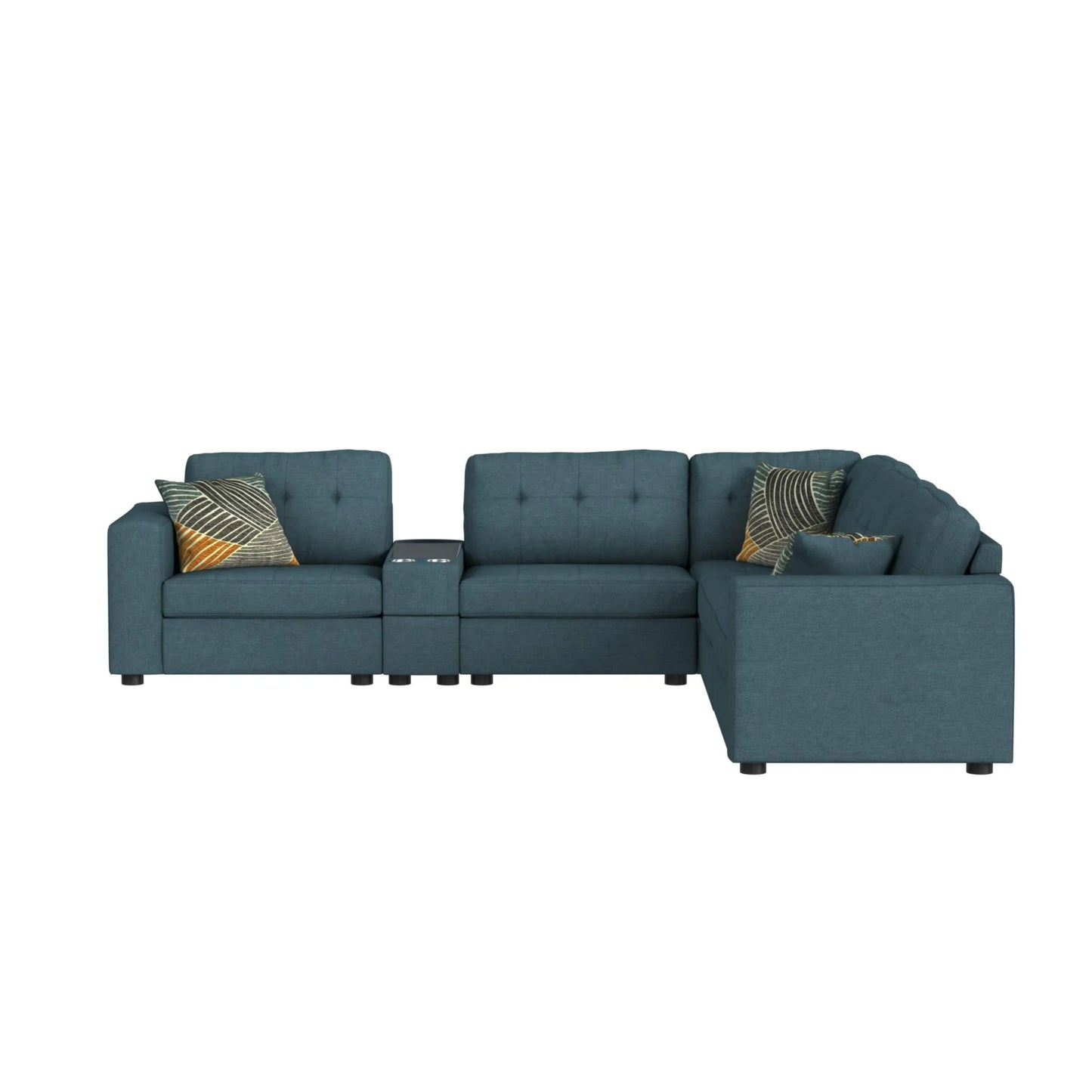 Options One - 7 Piece Living Room Set - Palmer Plus Teal