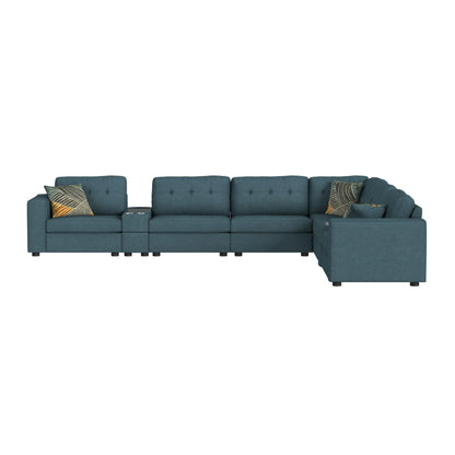 Options One - 9 Piece Living Room Set - Palmer Plus Teal