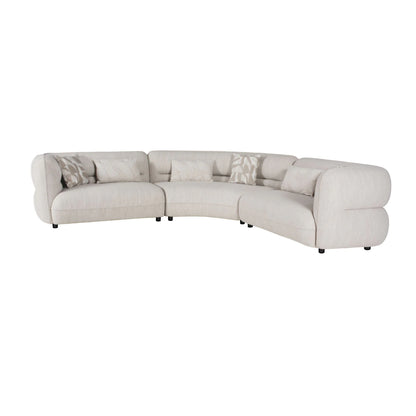 Four Seasons - Sectional Set With 6 Pillows - Camel